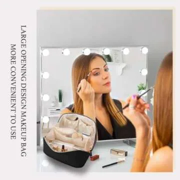 Stylish YUNZSXJY Large Capacity Cosmetic Bag for Women