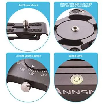 ANNSM Z Flex Tilt Tripod Mount for DSLR & Video Cameras