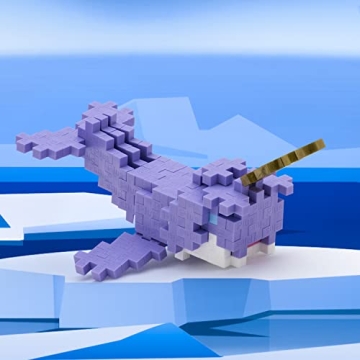 Versatile PLUS PLUS Narwhal Building Block Set for Kids