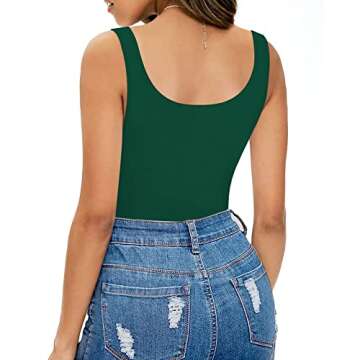 MANGOPOP Women's Tank Top Bodysuit - Sexy & Elegant