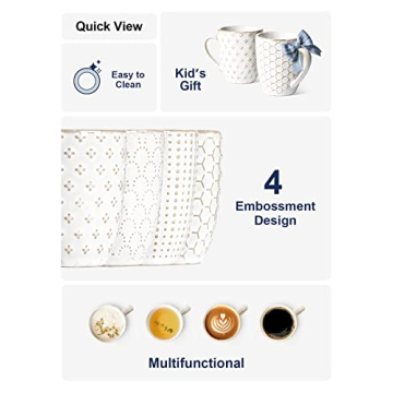 Elegant LE TAUCI 6 oz Espresso Cups, Set of 4