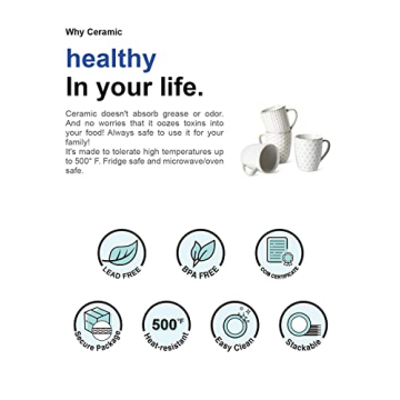 Elegant LE TAUCI 6 oz Espresso Cups, Set of 4