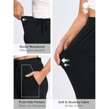 Tallemon Women's 37" Tall Inseam Joggers for Active Use