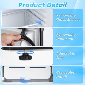 Stopsad Mini Fridge - Compact with Freezer and Low Noise