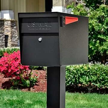 Mail Boss 7121, Black In-Ground Mounting Post, 43 x 4 x 4 inches, for Use with Mailbox