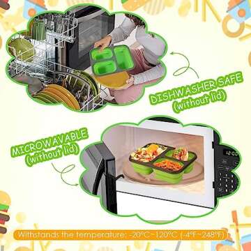Collapsible Silicone Bento Lunch Box - Eco Friendly & Versatile