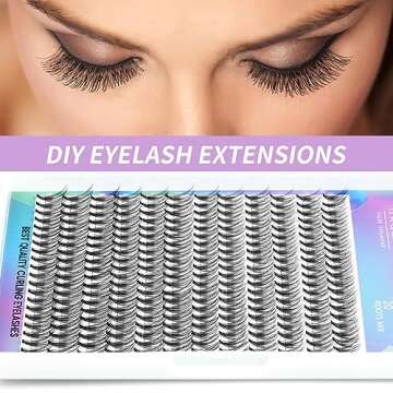 Cluster Lashes 9-12mm Mixed Tray for DIY Eyelash Extensions