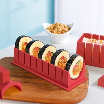 HI NINGER Deluxe Sushi Making Kit 12PCS Complete Sushi Maker