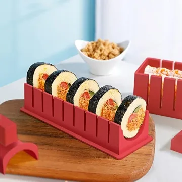 HI NINGER Deluxe Sushi Making Kit 12PCS Complete Sushi Maker