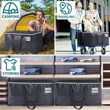 FabSpace Ultra Large Collapsible Moving Bags 93L 8-Pack