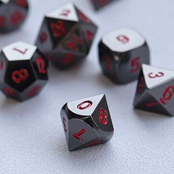 Premium 7-Die Zinc Alloy Gaming Dice Set for RPGs