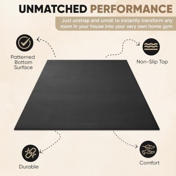 Premium Extra Large Non-Slip Workout Mat for Home