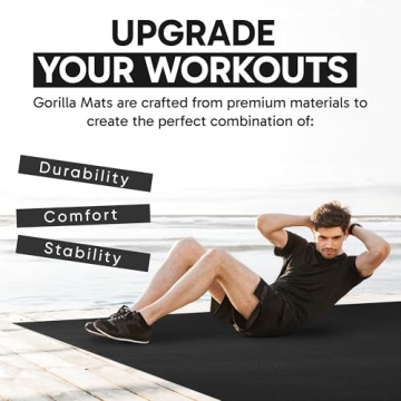 Premium Extra Large Non-Slip Workout Mat for Home