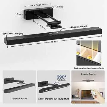 PESUTEN Wireless LED Picture Light for Art Display