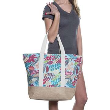 Stylish Beach Bag by Pier 17 - Roomy & Durable Tote