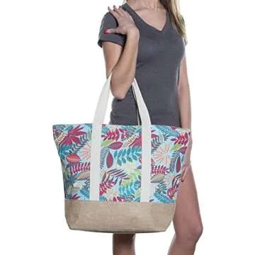 Stylish Beach Bag by Pier 17 - Roomy & Durable Tote
