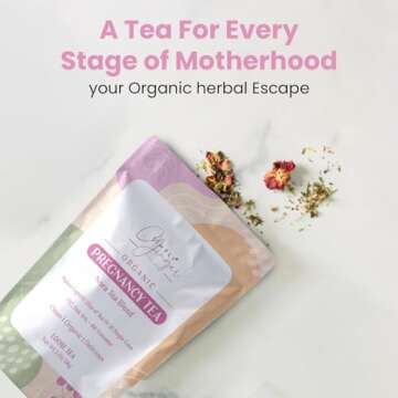 Simply Ginger Pregnancy NORA Loose Tea ll Makes 32 Single Cups of Tea OR Larger Batches ll LOOSE Tea Option ll For TTC, 2nd, 3rd Trimester ll Nursing Friendly (Loose Tea) - NEW LOOK -