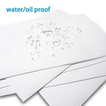 Printable Sticker Paper for Your Inkjet Printer - 8.5 x 11 Inches 20 Sheets Translucent Premium Waterproof Sticker Paper - Dries Quickly and Holds Ink Beautifully