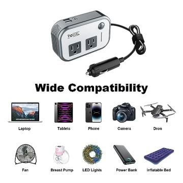 FOVAL 200W Car Power Inverter for Fast Charging on the Go