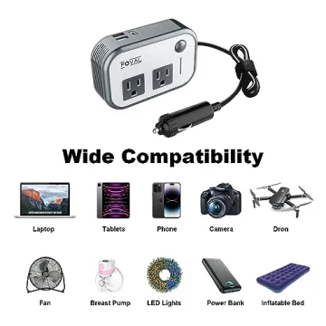 FOVAL 200W Car Power Inverter for Fast Charging on the Go