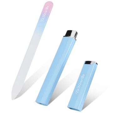 Double-Sided Glass Nail File with Protective Case