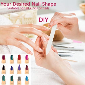 Double-Sided Glass Nail File with Protective Case