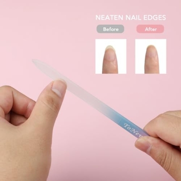 Double-Sided Glass Nail File with Protective Case