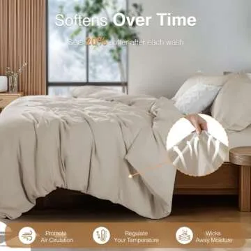 SONORO KATE King Size French Linen Duvet Cover Set