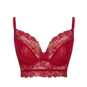 Cleo by Panache Selena Longline Underwire Bra - 30G Ruby Red