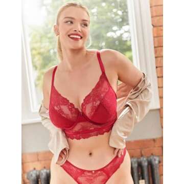 Cleo by Panache Selena Longline Underwire Bra - 30G Ruby Red