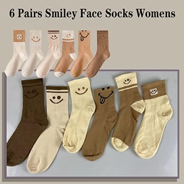 GZLXS Smiley Face Socks - Fun Cotton Socks for Everyone