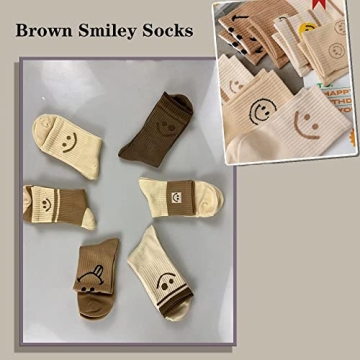GZLXS Smiley Face Socks - Fun Cotton Socks for Everyone