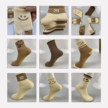 GZLXS Smiley Face Socks - Fun Cotton Socks for Everyone
