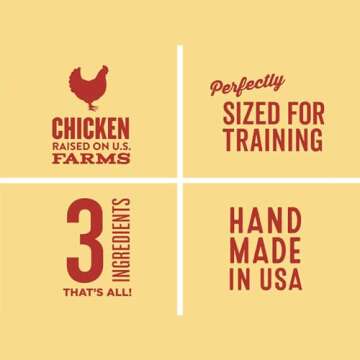 Polkadog Chicken Littles Training Bits Dog Treats, Cat Snacks - All-Natural, Savory Pet Treat for Puppies, Kittens - Fresh Chicken Snack for Dogs, Cats - Bite-Sized, Crunchy - 7oz