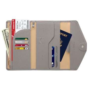 ZOPPEN RFID Blocking Travel Passport Wallet - Eco-Friendly Organizer