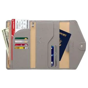 ZOPPEN RFID Blocking Travel Passport Wallet - Eco-Friendly Organizer