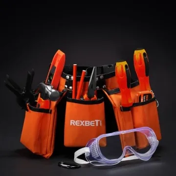 REXBETI 18pcs Young Builder's Tool Set for Kids