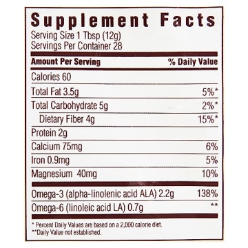 Spectrum Essentials Organic Chia Seed Rich in Omega-3 & Fiber 12 Oz