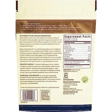 Spectrum Essentials Organic Chia Seed Rich in Omega-3 & Fiber 12 Oz