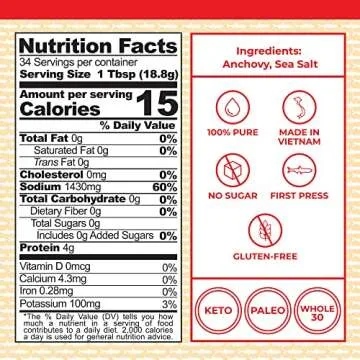 Red Boat Fish Sauce | Premium 40°N Fish Sauce made with just 2 ingredients in Vietnam | Keto, Paleo...