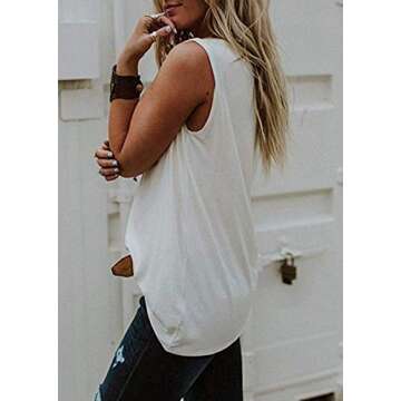 MYHALF Women USA Tank Top American Flag Heart Graphic Sleeveless Tshirt 4th of July Casual Patriotic Tanks Shirt