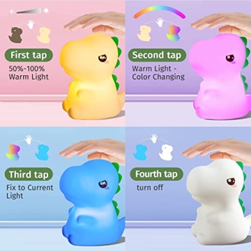 Dinosaur Night Light for Kids with Color Changing