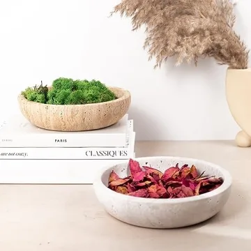 Stylish Travertine Decorative Bowls for Home Decor