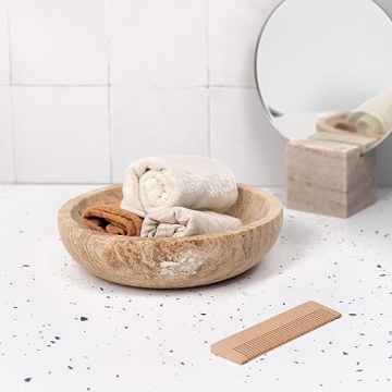 Stylish Travertine Decorative Bowls for Home Decor