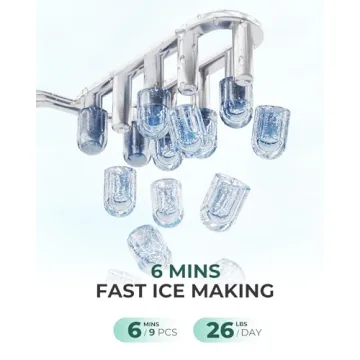 Portable Ice Maker - Quick & Self-Cleaning for Home
