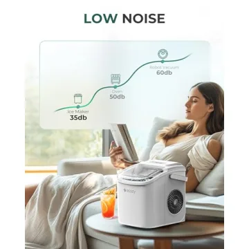 Portable Ice Maker - Quick & Self-Cleaning for Home