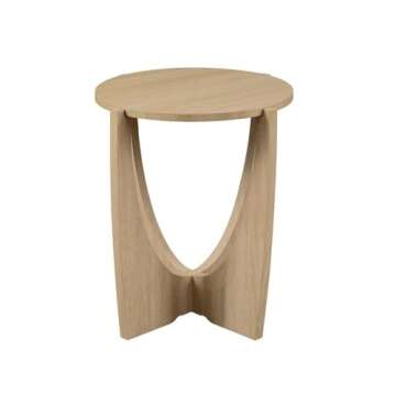 Walker Edison Collin Floating Round Side Table - Modern Design