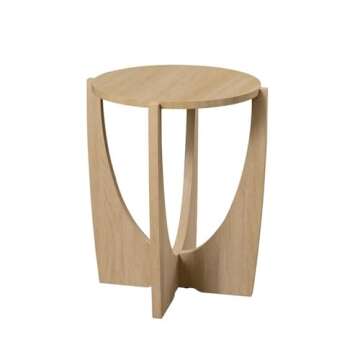 Walker Edison Collin Floating Round Side Table - Modern Design