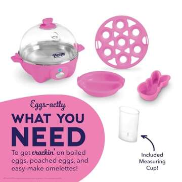 PEEPS x Dash Bunny Rapid Egg Cooker - 7 Egg Capacity