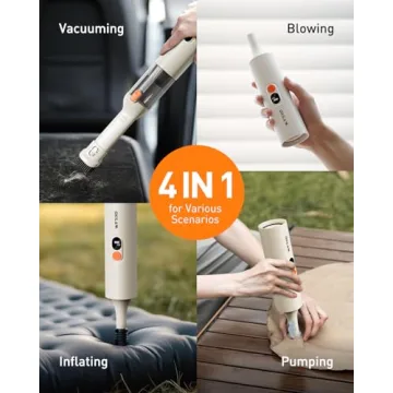 OXILAM 4 in 1 Car Vacuum - Cordless, Portable & Powerful
